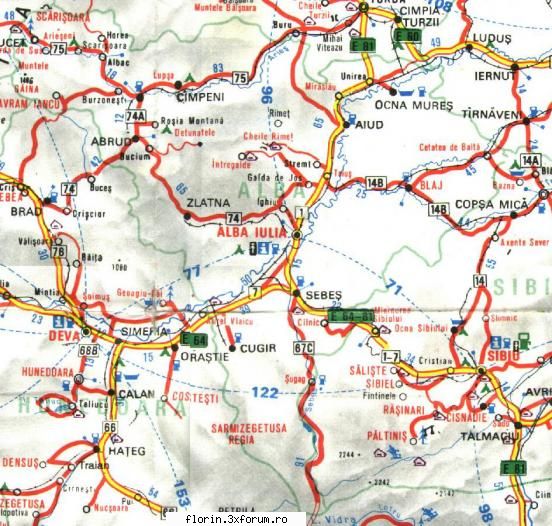 harta turistica fiecarui judet parte alba