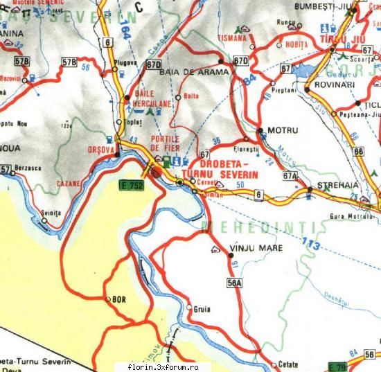 harta turistica fiecarui judet parte mehedinti