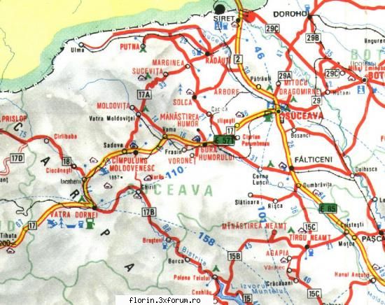 harta turistica fiecarui judet parte suceava