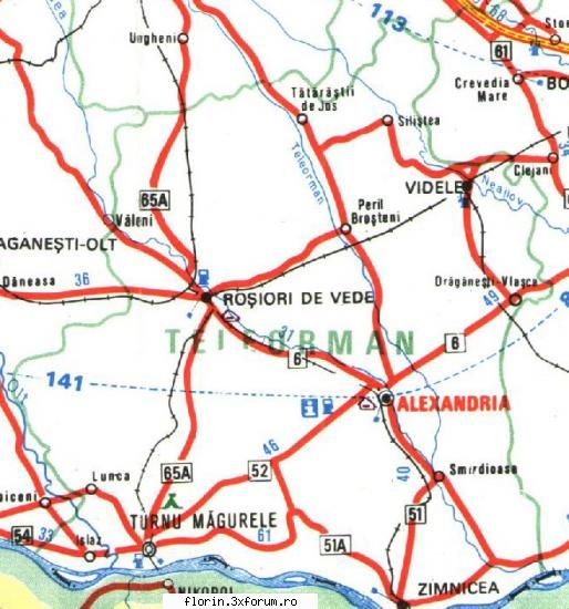 harta turistica fiecarui judet parte teleorman