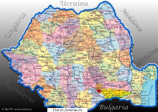 Harta Romaniei - Nu arunca piatra in vecini daca ferestrele tale - Travel & Geographic