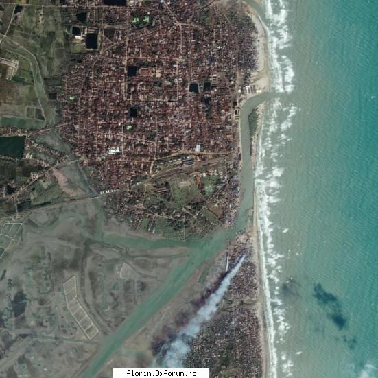 imagini satelitare - Nagappattinam (India)- dupa tsunami - Travel & Geographic